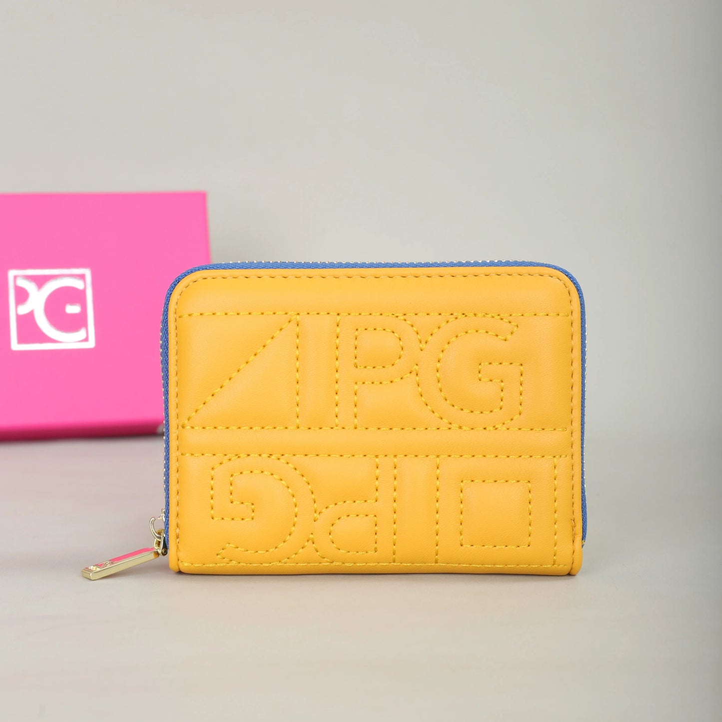 PG PATSY GARIS mode classique rétro hommes et femmes portefeuille universel lettre imprimé Portable sac de carte zéro portefeuille