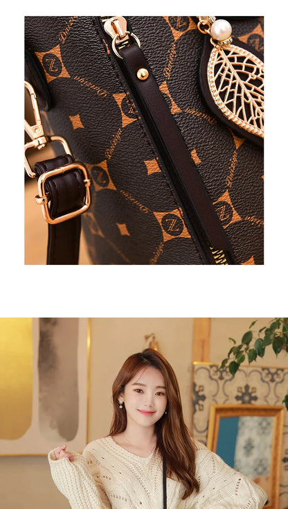 Sac à main à bandoulière alertes onale imprimé pour femme, sac à main à la mode, grande capacité, initié, rétro classique, urbain, nouveau