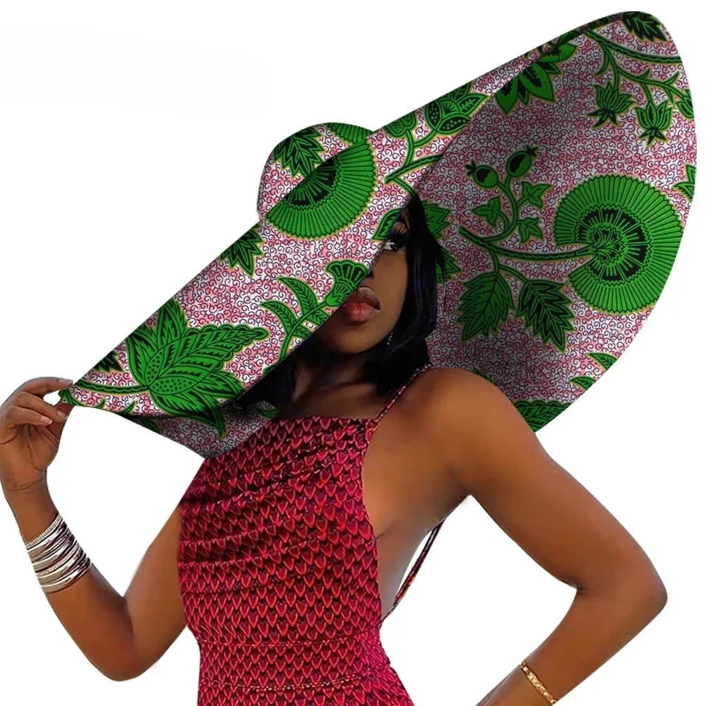 Chapeau de plage africain pour femmes, casquette Ankara à large bord, protection solaire, produit personnalisé, mode estivale