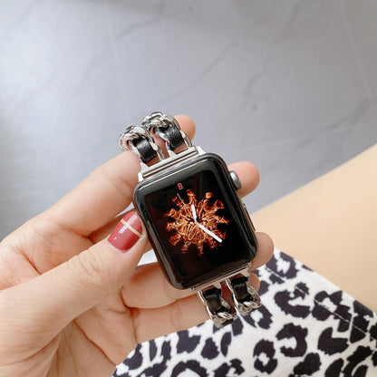 Bracelet en métal pour femmes, pour Apple Watch Band 10 9 8 Ultra 46mm 42mm 49mm 7 SE 6 5 41mm 45mm 44/40mm, Bracelet en acier doré pour dames