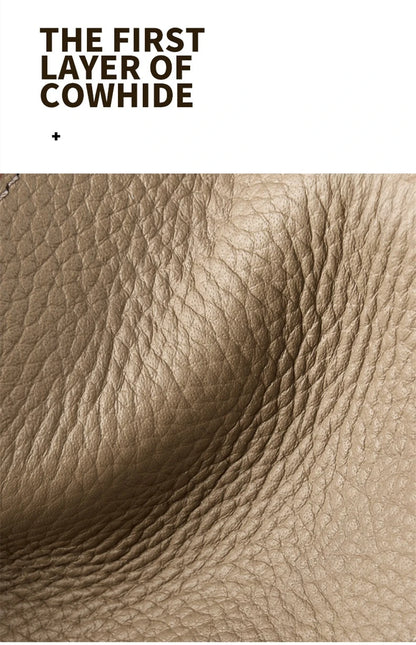 Hifashion 100% vache en cuir véritable seau épaule sacs à bandoulière pour femmes 2025 luxe concepteur large sangle fourre-tout dames sacs à main