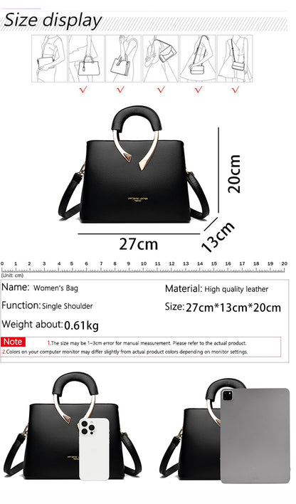 Sacs à main de luxe femmes sacs concepteur 3 couches en cuir souple épaule Sac à bandoulière dames grande capacité Shopping messager fourre-tout