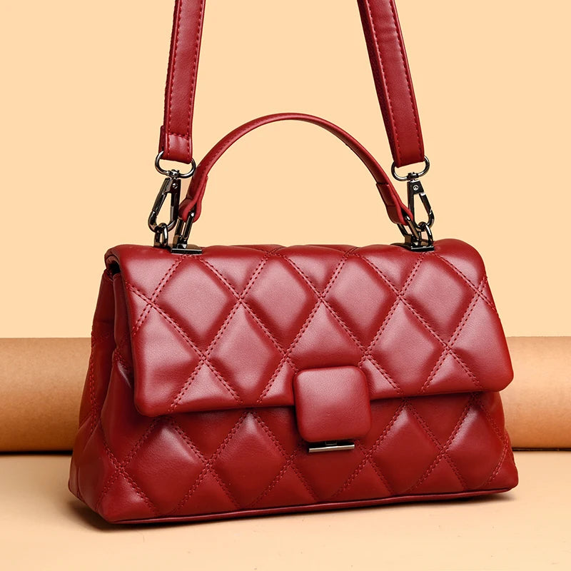 Sac à main rétro en cuir souple pour femmes, sacs carrés à la mode, haute qualité, célèbre designer, portefeuille