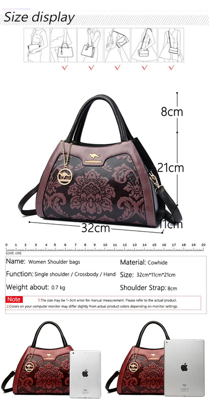 Sacs à main en cuir de vachette pour femmes, sac à bandoulière pour femmes, sac à main de créateurs de luxe, sacs initiés, marques célèbres, nouveau