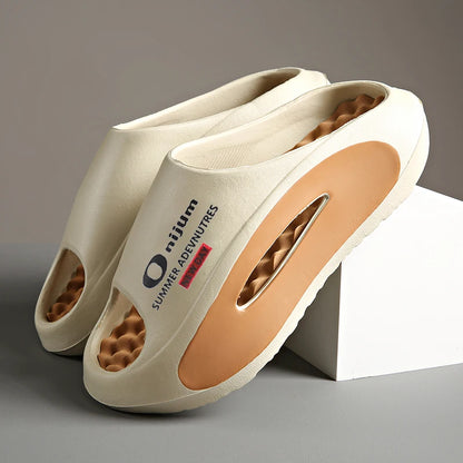 Pantoufles d'été décontractées pour hommes et femmes, Style Couple, pantoufles de plage en plein air, antidérapantes et Anti-odeur, nouvelle collection 2025