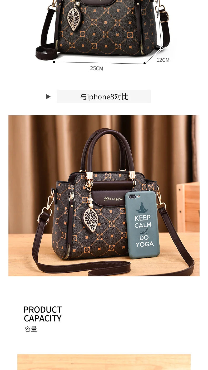 Sac à main à bandoulière alertes onale imprimé pour femme, sac à main à la mode, grande capacité, initié, rétro classique, urbain, nouveau