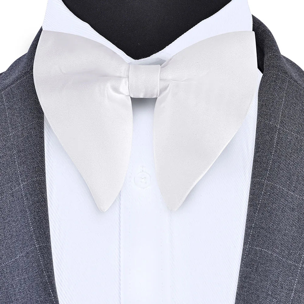 GUSLESON mode rose Champagne bleu solide noeud papillon pour hommes classique grand noeud papillon pour fête de mariage nœud papillon adulte hommes cravate