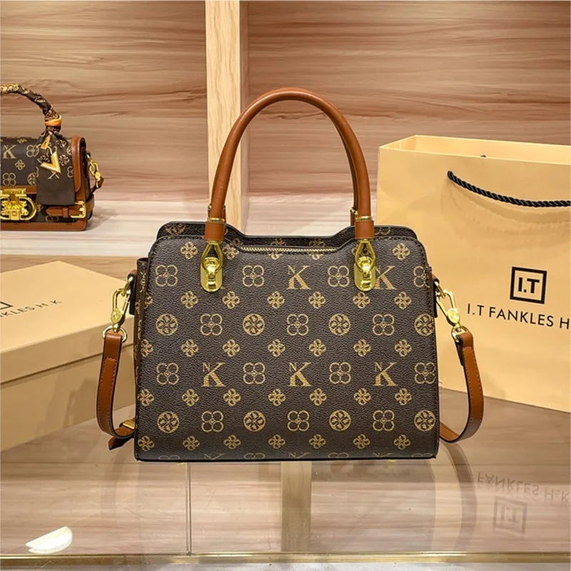 Sac à main de marque de luxe pour femmes, sac à main pour maman, Texture de haute qualité, rétro, épaule simple diagonale, grande capacité, nouvelle collection 2025