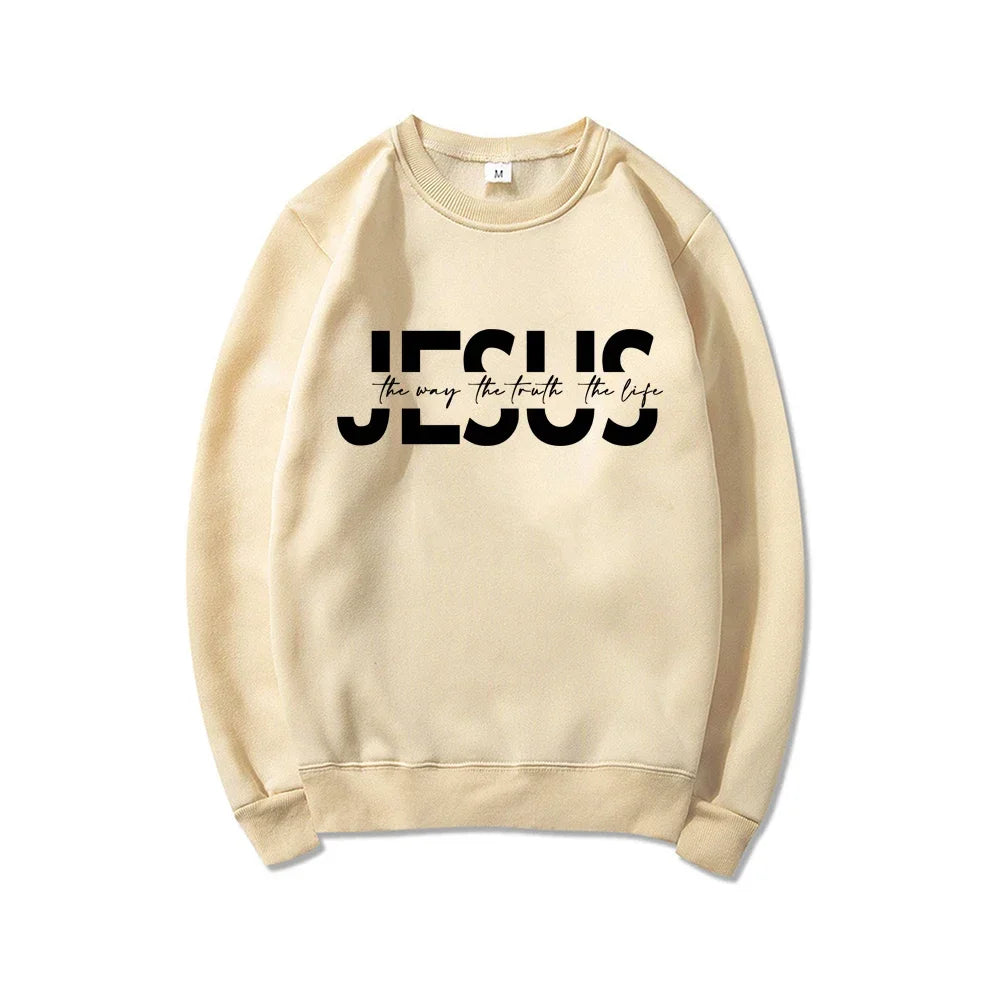 Jésus le chemin la vérité la vie sweat à capuche chrétienne cadeau de jésus pulls religieux femmes sweats cadeaux chrétiens