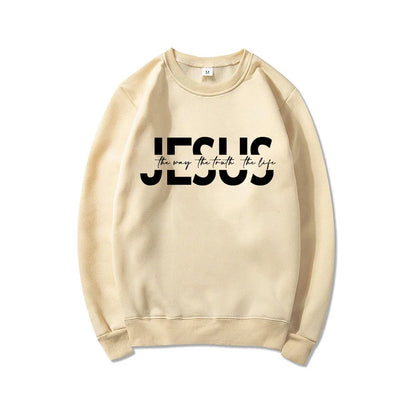 Jésus le chemin la vérité la vie sweat à capuche chrétienne cadeau de jésus pulls religieux femmes sweats cadeaux chrétiens