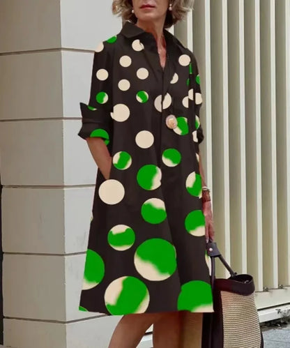 Mcdv-Robe chemise blanche longue pour femme, robe coréenne décontractée, robe rétro, cardigan asymétrique, taille moyenne, printemps et automne