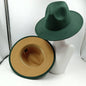 Chapeau Fedora à larges bords pour hommes et femmes, chapeau en feutre ander, chapeau d'église, laine douce, grande taille, DN, britannique, 60cm
