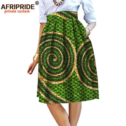 2025 été Original Style africain vêtement jupe Midi pour les femmes privé personnalisé de haute qualité Batik coton Femmal vêtements A 722704
