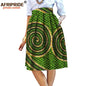 2025 été Original Style africain vêtement jupe Midi pour les femmes privé personnalisé de haute qualité Batik coton Femmal vêtements A 722704