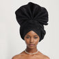 Turban Africain Plissé pour Femme, Déjà Fait, Cravates de Sauna, Bonnet Auto Gele, Hijab Musulman, Mariage Nigérian, Chapeau Rond