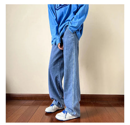 LAPPSTER-Jean baggy en denim pour homme et femme, pantalon droit, vintage, décontracté, hip hop, sarouel, collection 2023