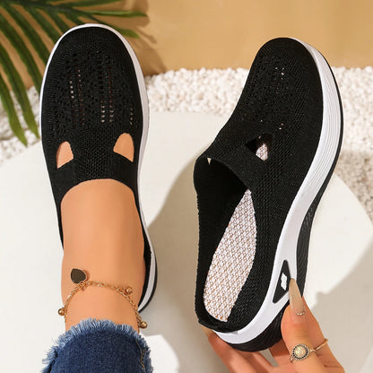 Chaussures pour femmes pratiques et confortables à la maison, un pied avec évent et demi-pantoufle, chaussures d'été pour femmes, livraison gratuite