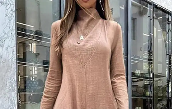 Modigirl 2025 combinaisons pour femme élégante manches longues taille haute jambe large pantalons longs décontracté une pièce tenue avec poches