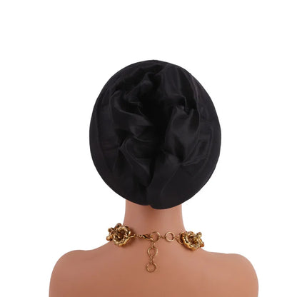 Turban Africain Plissé pour Femme, Déjà Fait, Cravates de Sauna, Bonnet Auto Gele, Hijab Musulman, Mariage Nigérian, Chapeau Rond