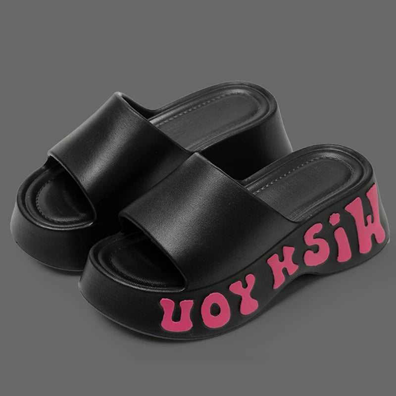 Optique-Pantoufles nuage astronomique pour femmes, sandales d'été à l'offre elles compensées imprimées, chaussures de plage coordonnantes à semelle souple, mode 2025