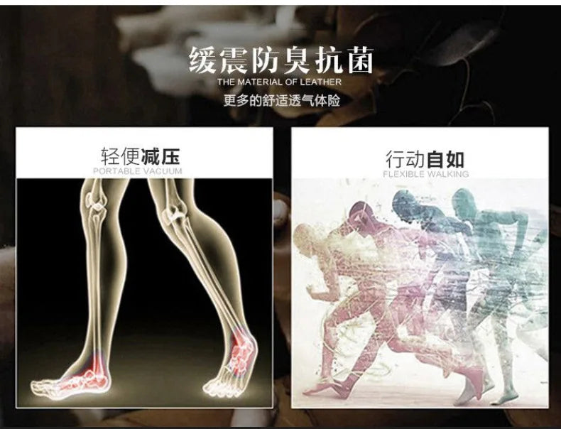 Luxury Men's Genuine Leather Sandals Classic Roman Men Shoes Slippers Soft Comfortable Men Non-slip Walking Slippers Footwea