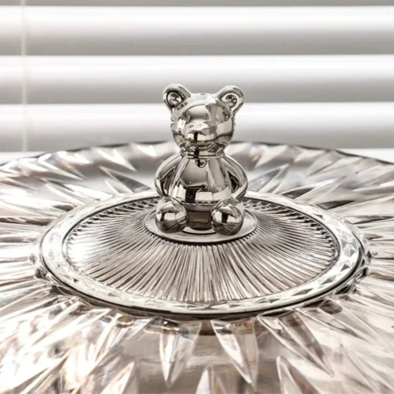 Boîte à snacks transparente multicouche, anti-poussière, acrylique, fruits secs, boîte de rangement pour bonbons et noix, salon moderne, conteneur solaire