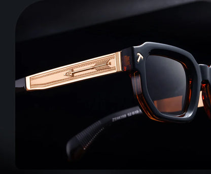 Polarisées Carré Punk lunettes de Soleil Hommes 2025 De Luxe Marque Classique Rectangle Lunettes De Soleil UV400 Conduite Lunettes De Mode En Plein Air Nuances