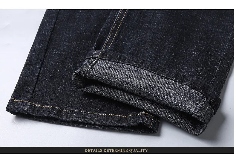 Jean classique pour homme, salopette en denim, doux, noir, taille 32-38, nouvelle collection