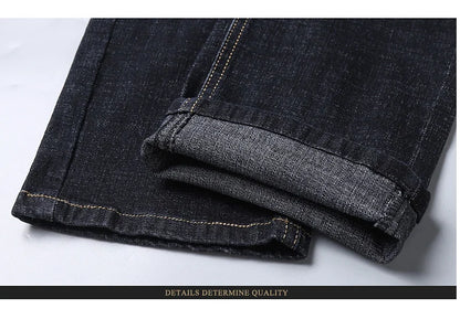 Jean classique pour homme, salopette en denim, doux, noir, taille 32-38, nouvelle collection