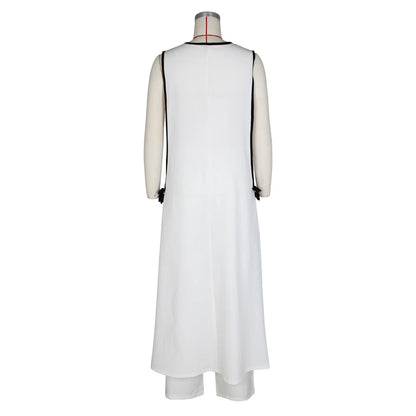 Ensemble de survêtement assressentipour femme, pantalon à glaçure épissée, pantalon à jambe large, longueur de rinçage, élégant, travail de rue, 2 pièces