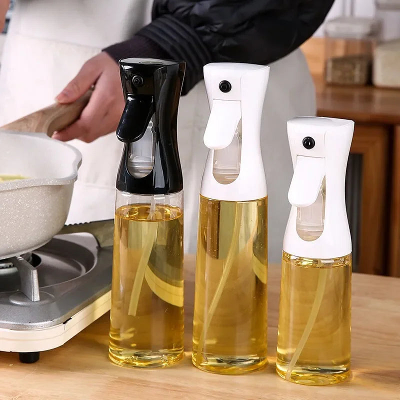 Spray d'huile pour la cuisson, bouteille distributrice d'huile d'olive, pulvérisateur, brume, vinaigre d'huile de qualité alimentaire réutilisable, bouteille de pulvérisation, accessoires de cuisine