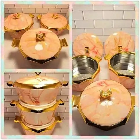 3 pièces ensemble boîte d'isolation alimentaire isolé thermique marmite boîte isolation Pot boîte à déjeuner conservation de la chaleur