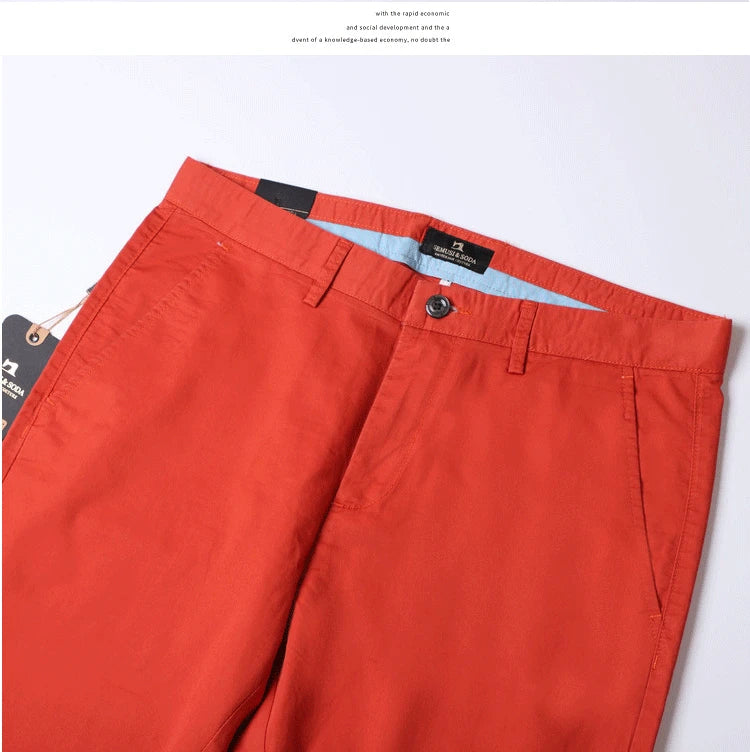 Pantalon décontracté en coton pour homme, jean droit, jean classique multicolore, mode d'affaires, confortable, printemps, été, nouveau, 2024