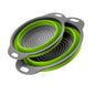 1/2 pièces Silicone rond pliant légumes Fruits lavage égouttoir panier passoire pliable égouttoir accessoires de cuisine