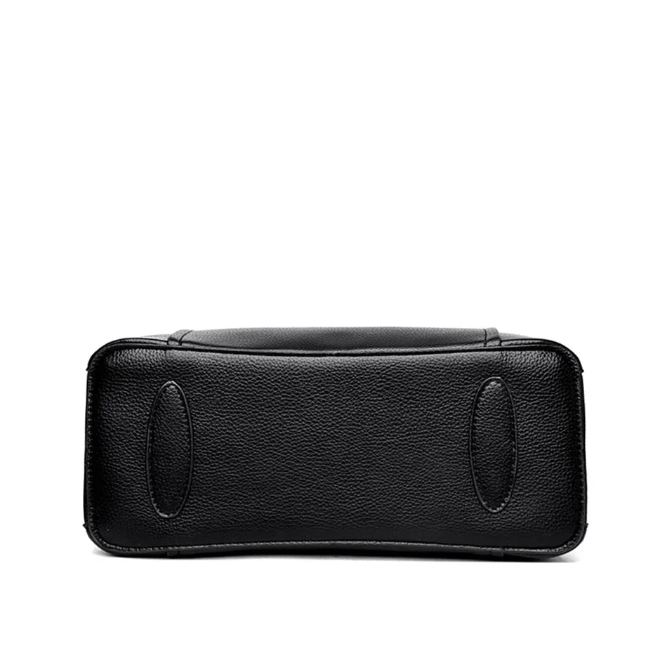 3 couches grande capacité femmes sac fourre-tout en cuir souple sacs à main de luxe femmes sacs concepteur couleur unie sac à bandoulière sacs à main 2025