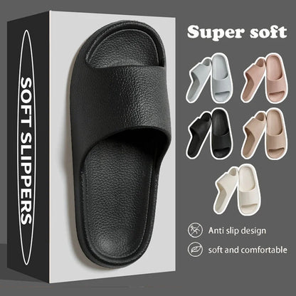 Pantoufles d'intérieur coordonnantes pour femmes, sandales à semelle souple brûleur, tongs de plage qui fuient, été