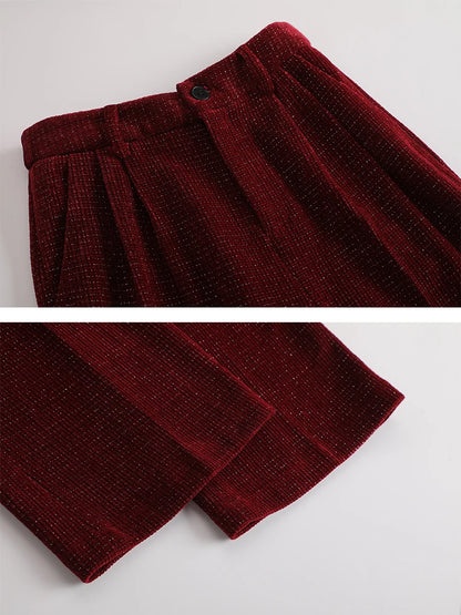 Hiver rose café noir bureau dames pantalon costume femmes femme affaires vêtements de travail veste Blazer et pantalon formel 2 pièces ensemble