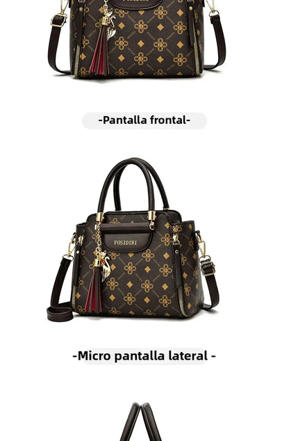 Sli Red Valley – sac à main tendance en cuir PU souple pour femmes, sac à bandoulière en matériau de qualité, grande capacité