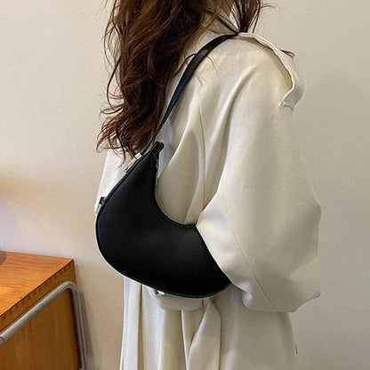 BS - Sac à bandoulière Hobo en cuir PU pour femmes, Design de luxe, petite pochette, sac à main sous les bras, fourre-tout de voyage