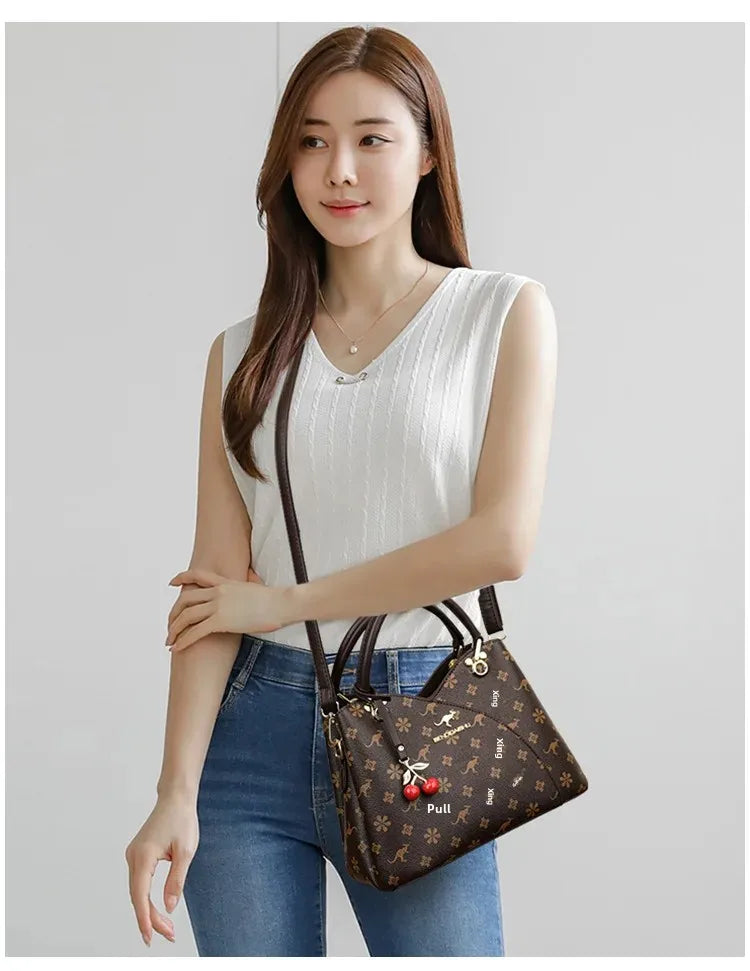 Kangourou femmes sac à main épaule sac à bandoulière automne nouveau Style à la mode maman sac grande capacité fermeture à glissière dames sac à main