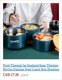 Boîte à lunch portable de grande capacité avec chauffage, récipient alimentaire en acier inoxydable, boîte à lunch thermos pour enfants, boîte à bento