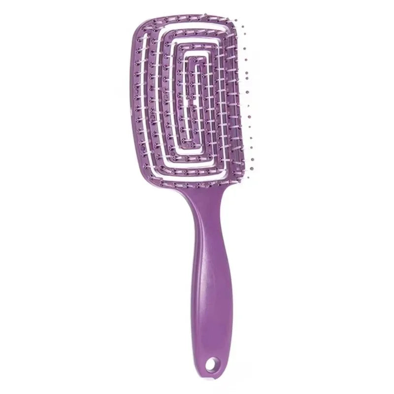 Peigne de Massage élastique ajouré, brosse à cheveux, peignes de Massage du cuir chevelu, démêlant de coiffure, outil démêlant à séchage rapide, 1 pièces