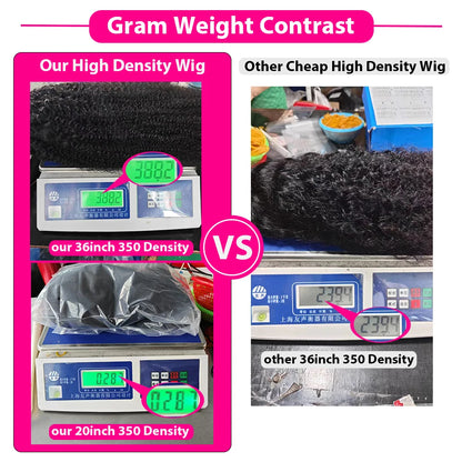 450 densité sans colle perruque cheveux humains Afro crépus bouclés 13 × 6 HD dentelle frontale perruque 360 HD Transparent dentelle perruque cheveux humains porter et aller