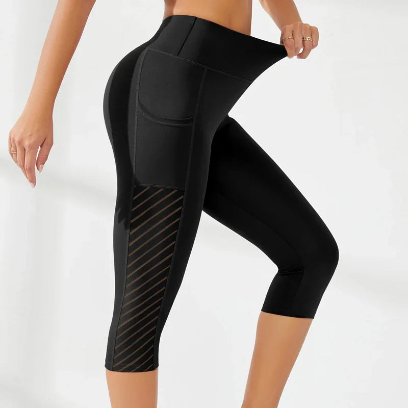 Short de sport taille haute pour femme, pantalon court, fitness, nudité, lifting des hanches, course à pied, yoga, poches latérales, collants, séchage rapide, gym, sport