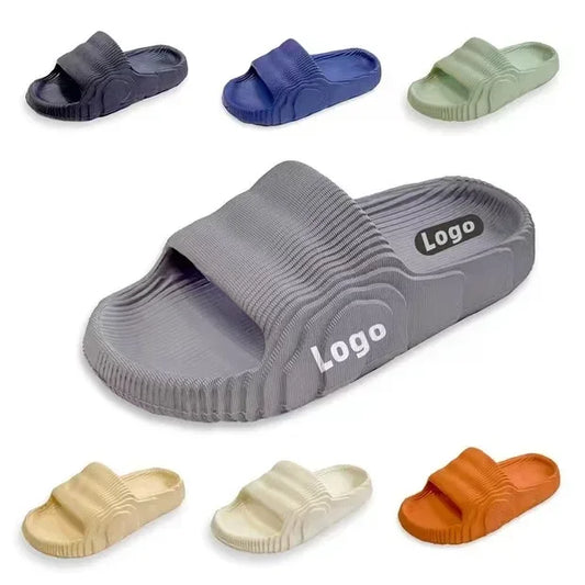 Pantoufles d'été de grande taille pour hommes, pantoufles de Style coréen à la mode avec semelle épaisse, pantoufles de Couple polyvalentes en PVC, nouvelle collection