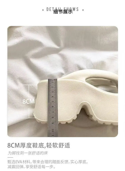 Tongs compensées à Clip pour femmes, sandales de plage à plateforme épaisse, semelle épaisse, pantoufles Eva à talons hauts, été 2025