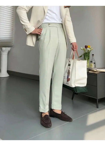 Pantalon de Surintendant d'Affaires pour Homme, Vêtement de Qualité Supérieure, Décontracté, Taille Haute, Jambes Droites, Zones, Printemps, Paris, 2023