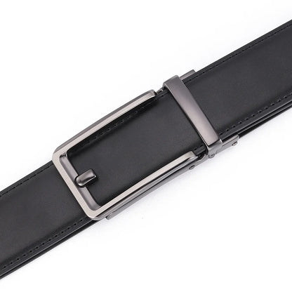Blanc boucle automatique hommes ceinture en cuir hommes mode pantalons décontractés ceinture de Golf en cuir véritable homme pantalon décontracté ceintures mâle