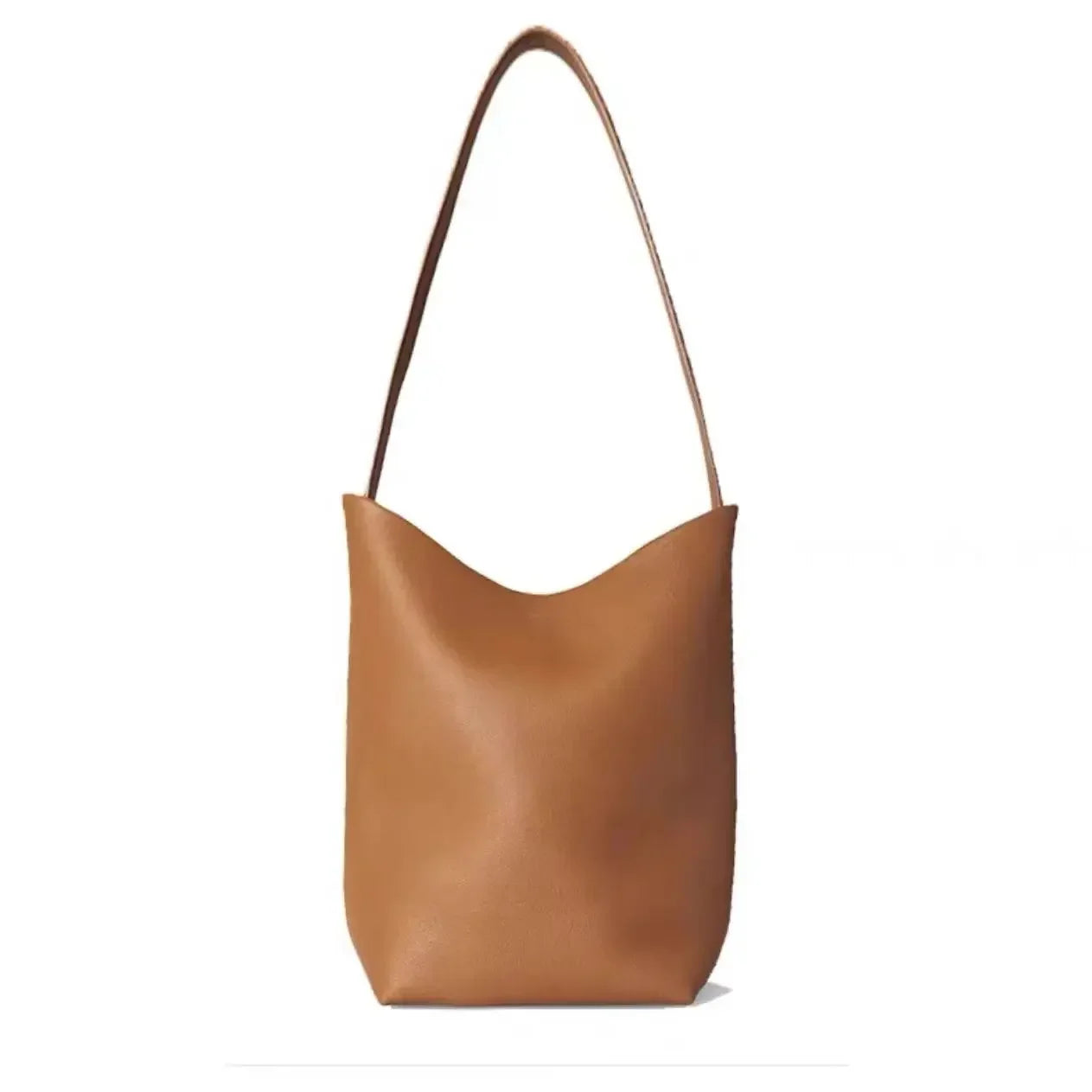 Sac à main en cuir véritable pour femmes, fourre-tout paresseux de grande capacité, sac à bandoulière simple, sac à dos de jour décontracté, sac de taille, sac seau