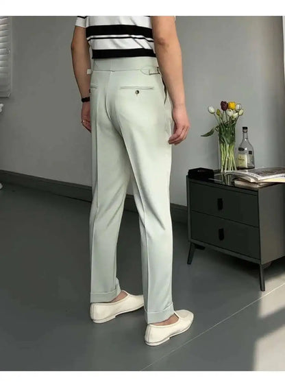Pantalon de Surintendant d'Affaires pour Homme, Vêtement de Qualité Supérieure, Décontracté, Taille Haute, Jambes Droites, Zones, Printemps, Paris, 2023